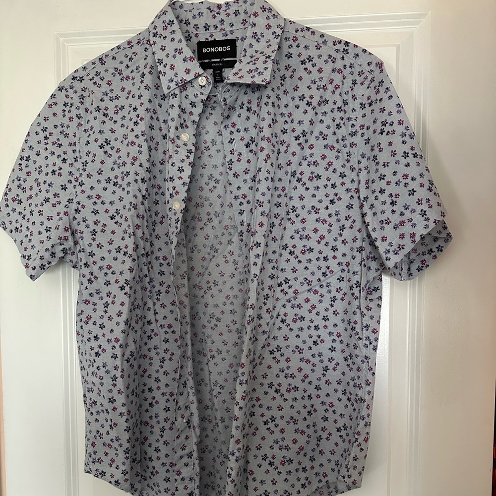 Bonobos Short Sleeve Button Down (L)